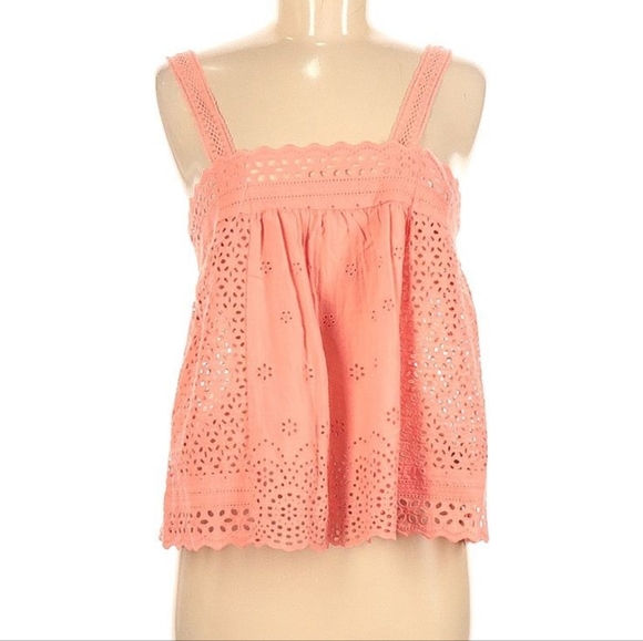 Coco + Jaimeson Eyelet Lace Trim Tank Top - Picture 13 of 13